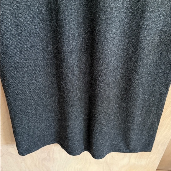 Alex Garfield Silk Cashmere Maxi Sweater Dress Dark Gray Medium - Picture 5 of 16